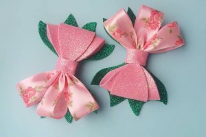 Весенние бантики для девочек - Описание