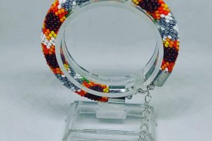 Браслет - жгут "Подсолнухи" - Описание