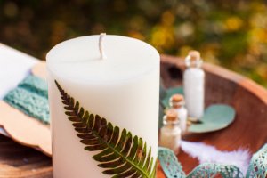 Ароматизированная свеча с горной папоротник - Описание