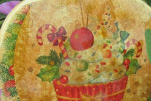 Дошка обробна яблучко Новорічна Декупаж