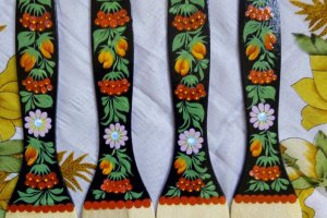 Лопатка дерев'яна Петриківський розпис