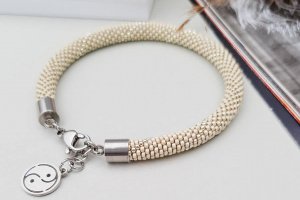 Браслет із японського бісеру Matte Aluminum - Опис