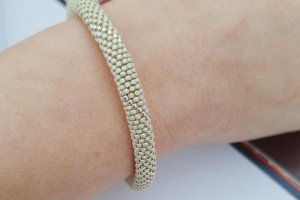 Браслет із японського бісеру Matte Aluminum - Опис