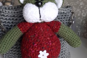 В'язана іграшка амигуруми кіт Клаус - ІНШІ РОБОТИ