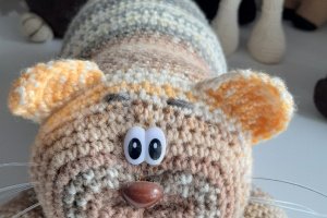 Вязаная игрушка амигуруми кот Обормот - Описание