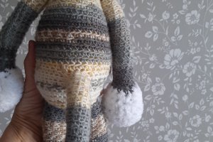 Вязаная игрушка амигуруми Грустный Кот. - Описание