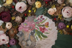 Пасхальная композиция с кроликом, великодній декор