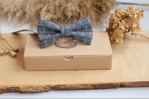 Галстук -метелик серый