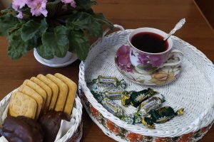 Робота Набір (піднос +конфетниця)