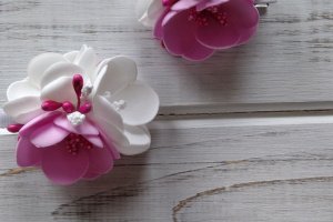 Заколки Цветы с фоамирану - ДРУГИЕ РАБОТЫ