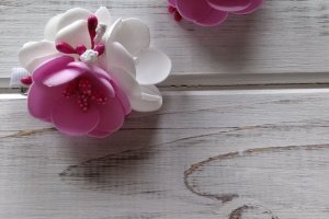 Заколки Квіти з фоамірану - Опис