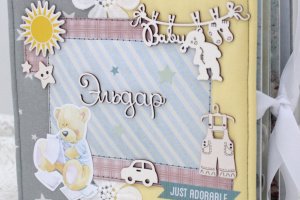 Робота Скрап альбом для новонародженого хлопчика без тем