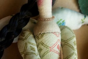 Тильда кукла ангел с сердцем. - Описание