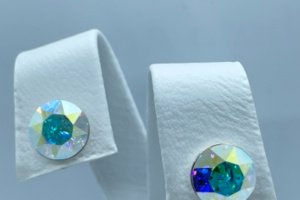 Серебряные серьги пусеты