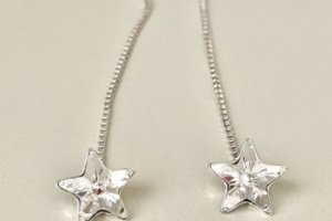 Срібні сережки-протяжки « Star» - Опис
