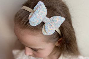 Обруч бабочка белый - Описание