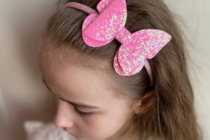 Обруч метелик  рожевий яскравий - Опис