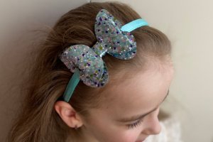 Обруч метелик блакитно-синій - Опис