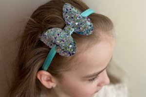 Обруч метелик блакитно-синій - Опис