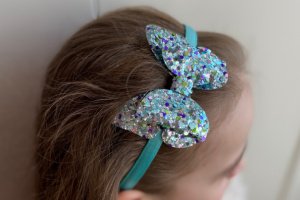 Обруч метелик блакитно-синій - Опис