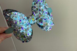 Обруч метелик блакитно-синій - Опис