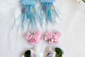 Набір заколок хмарка,метелик,квіти - Опис