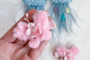 Набір заколок хмарка,метелик,квіти - Опис