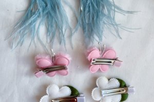 Набір заколок хмарка,метелик,квіти - Опис