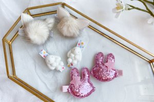 Набір з зайчиками заколки 3 - Опис