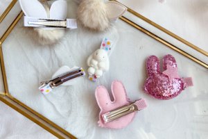 Набір з зайчиками заколки 3 - Опис