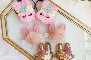 Набір з зайчиками заколки 4 - Опис