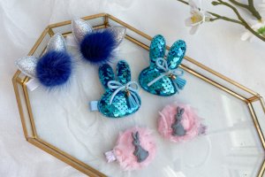 Набір з зайчиками заколки 5