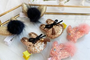 Набір з зайчиками заколки 9 - Опис