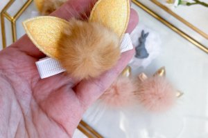 Набор из зайчиками заколки 11 - Описание