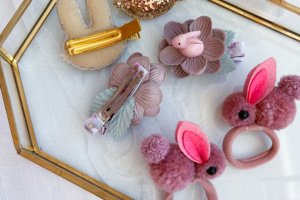 Набір з зайчиками заколки 14 - Опис