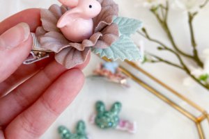 Набір з зайчиками заколки 15 - Опис