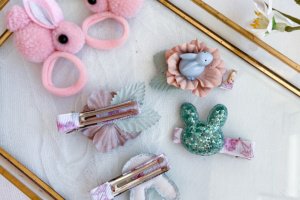 Набір з зайчиками заколки 15 - Опис