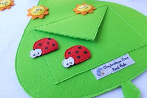 Развивающая игра крестики-нолики из фетра,дидактические игры - Описание