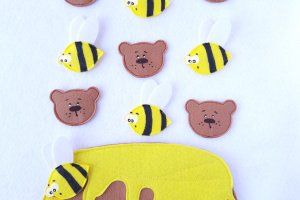 Развивающая игра крестики-нолики из фетра, игры в дорогу - Описание
