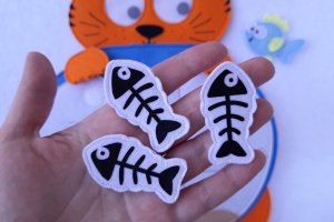 Хрестики-нулики гра для дітей з фетру, іграшки з фетру - Опис