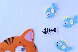 Хрестики-нулики гра для дітей з фетру, іграшки з фетру - Опис