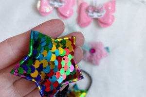 Набір з єдиророгами і зірками заколки  - Опис