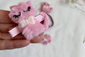 Набор заколок кот, звезда, бабочка. - Описание