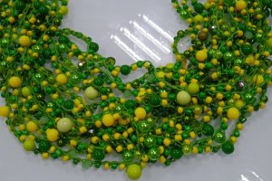 Весняне намисто ручної роботи ,,Цвіт мімози" - Опис