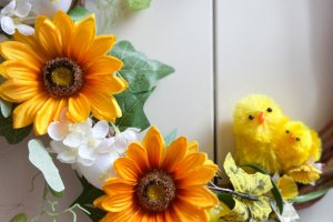 Великодній, пасхальний вінок на двері 6 - Опис