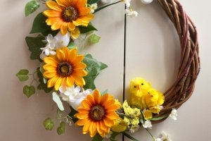 Великодній, пасхальний вінок на двері 6 - Опис