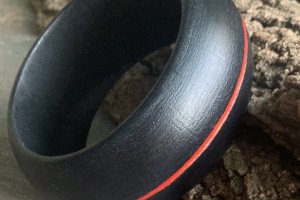 Деревянный браслет красное золото - Описание