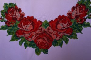 Рушник вышитый бисером