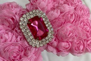 Повязка большой розовый бант. - Описание