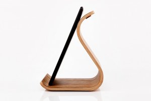 Деревянная подставка для планшета • Sign • Zebrawood lightbrown - Описание